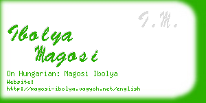 ibolya magosi business card